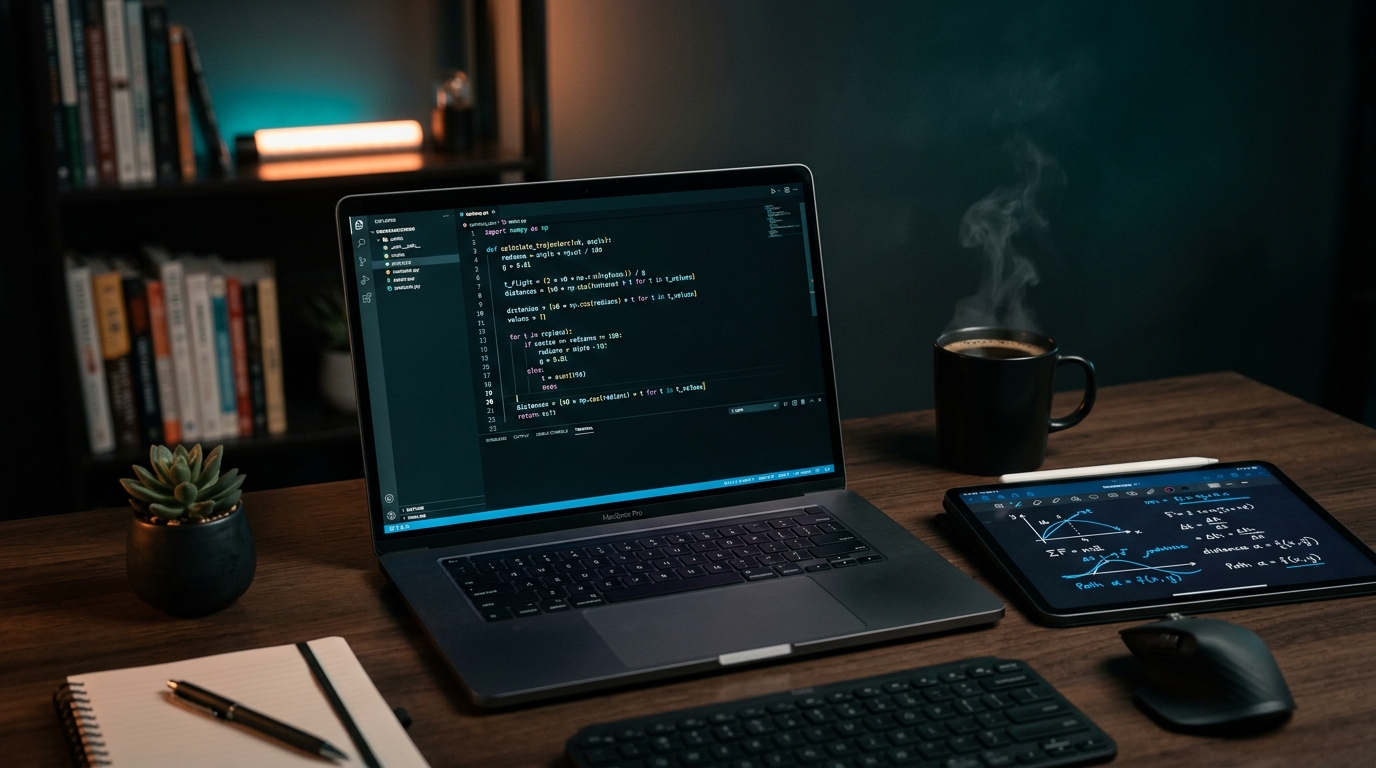 Digital Notes Study Desk Visual